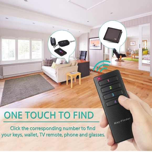 Carbon Fiber Key Finder Set 4 finders black - Picture 2 of 10